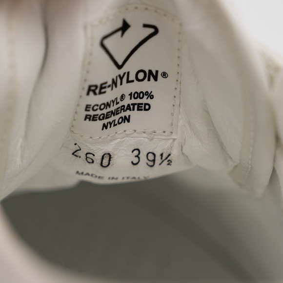 size 39.5eu 9.5 US Prada Double Wheel Platform Sneaker White Nylon - Picture 14 of 16